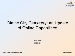 Olathe Cemetery Project