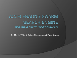 Accelerating Swarm (formerly known as quicksearch)
