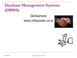Database Management Systems (DBMS)