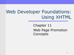 Promotion for Web Developers