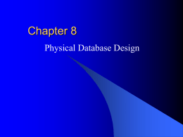 Chapter 8 - Spatial Database Group