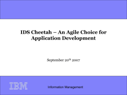 An Agile Choice for Application Development