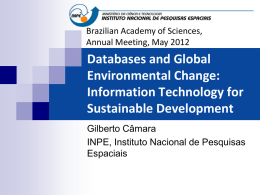 Databases and Global Environmental Change - DPI