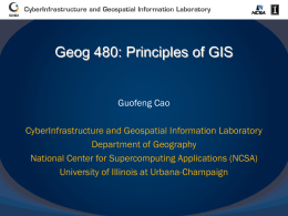 database - CyberInfrastructure and Geospatial Information Laboratory
