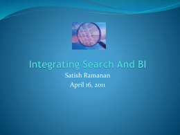 integrating search and business intelligence