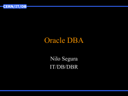 Oracle DBA - hep-proj-database Site