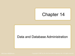 Chapter 14 of Database Design, Application Development, and