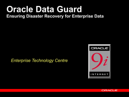 Data Guard - Oracle ETC Home