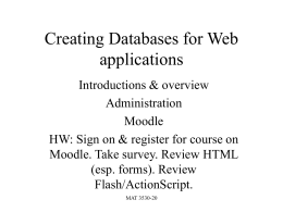database - Purchase College Faculty Web Server