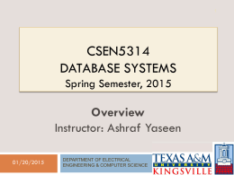 CSEN5314-Overview - ODU Computer Science
