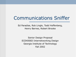 Communications Sniffer - ECE Users Pages