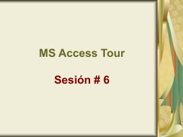 MS Access Tour