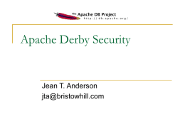 ApacheDerbySecurity