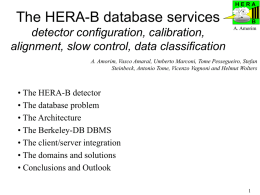 How can the HERA-B database systems help you