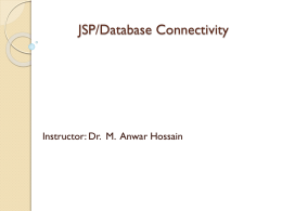 JSP-database