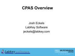 CPAS Overview For ISB