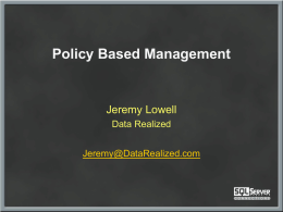 sql-connections-conference-slides-policy - Data Realized