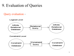 Evaluation of Queries