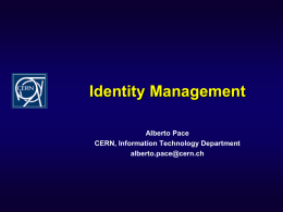 Identity Management - Indico