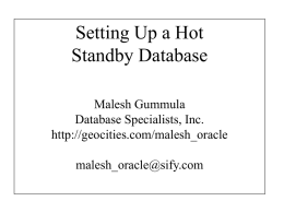 Standby Database