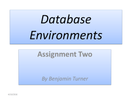Database Environments