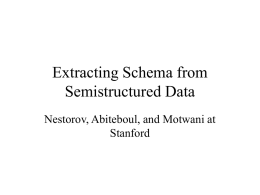 Extracting Schema from Semistructured Data