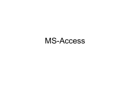 MS-Access