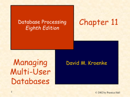 Multi-user Databases