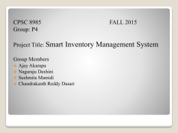 Smart Inventory Management System