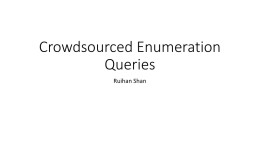 Crowdsourced Enumeration Queries