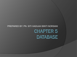chapter 5 database