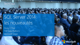 SQL Server 2014 - Center
