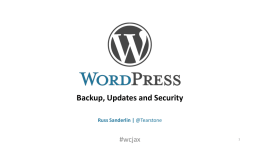 Backup Updates and Security 041616