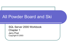 All Powder Board and Ski