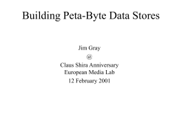 EML_PBDB - Jim Gray Summary Home Page