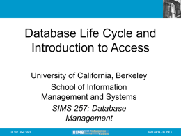 Slides from Lecture 2 - Courses - University of California, Berkeley
