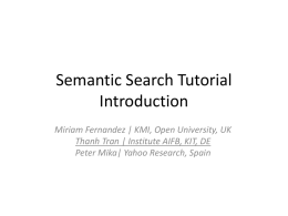 Semantic Search Tutorial