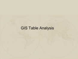 Week 7 Table Analysis