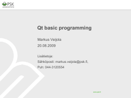 Qt basic programming