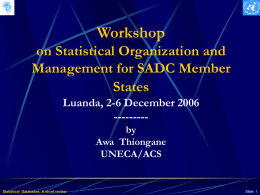 ECA Statistical Database - United Nations Statistics Division