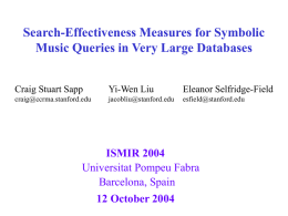 Search-Effectiveness Measures for Symbolic Music Queries in Very