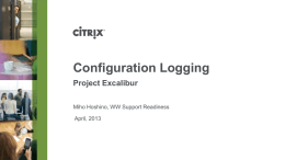 Configuration Loggingx