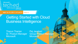 DBI210: Getting Started with Cloud Business Intelligence