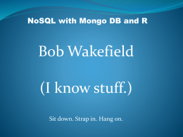 NoSQL and MongoDBx