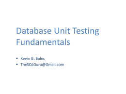 Database_Unit_Testing_Fundamentals_TheSQLGurux