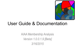AIAA Membership Analysis