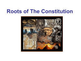 Roots of The Constitution - Southwest Chicago Christian