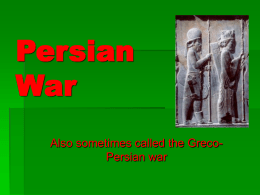 Persian War - Norwell Public Schools