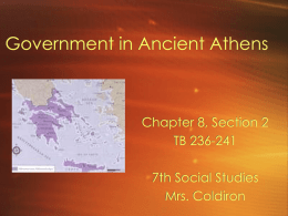 Government in Ancient Athens