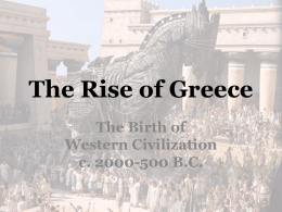 The Geography and Early Cultures of Ancient Greece